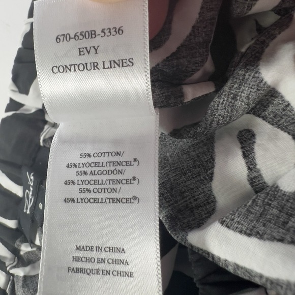 Rails Evy Top Black/White Contour Lines Small Elegant Animal Print MSRP $158 - Picture 7 of 7